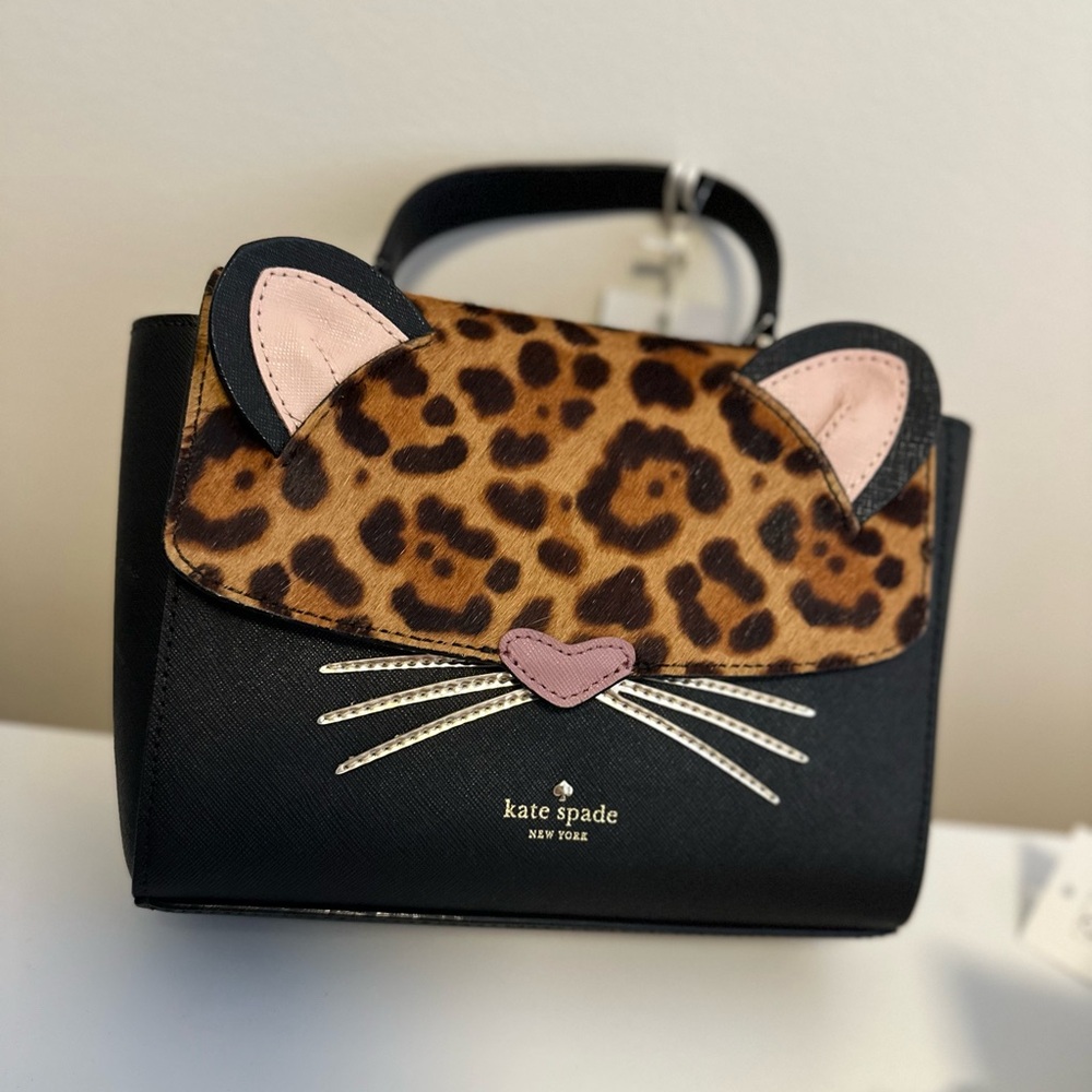 Kate Spade Leopard Cat bag “Leopard Karrie” “run wild”